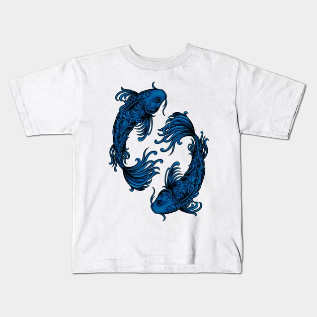 Pisces Merch Kids T-Shirt by suryas